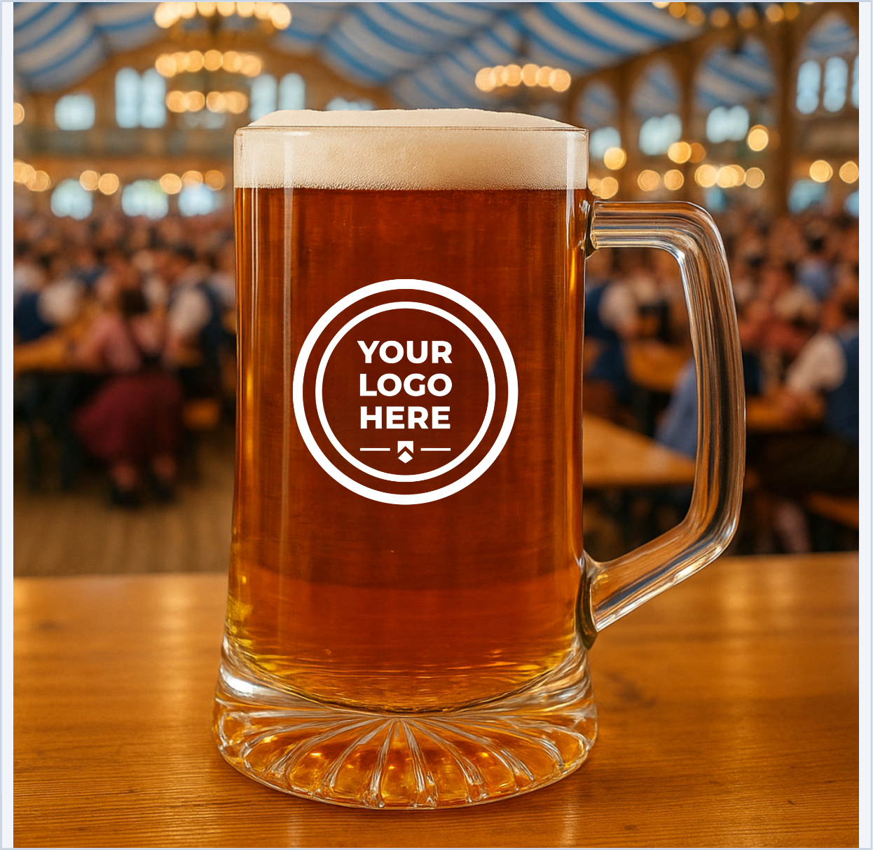 Custom Logo on Beer Mug
