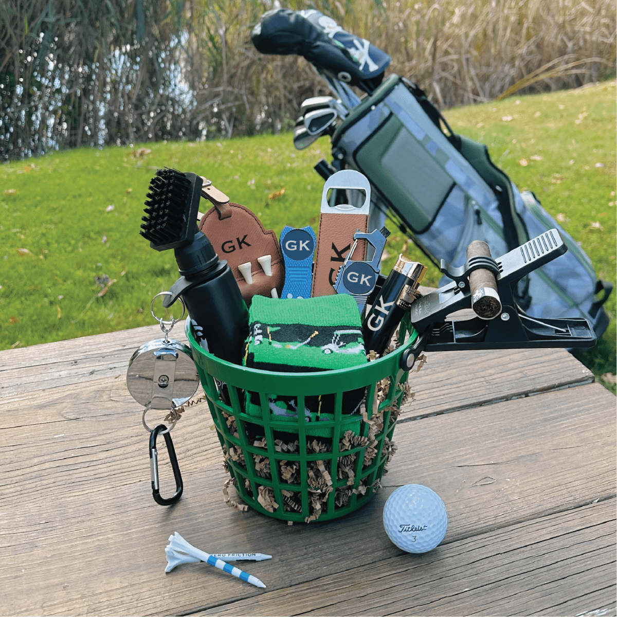 Unique Personalized Build Your Custom Golf Basket Customized Gifts for Men by Groovy Guy