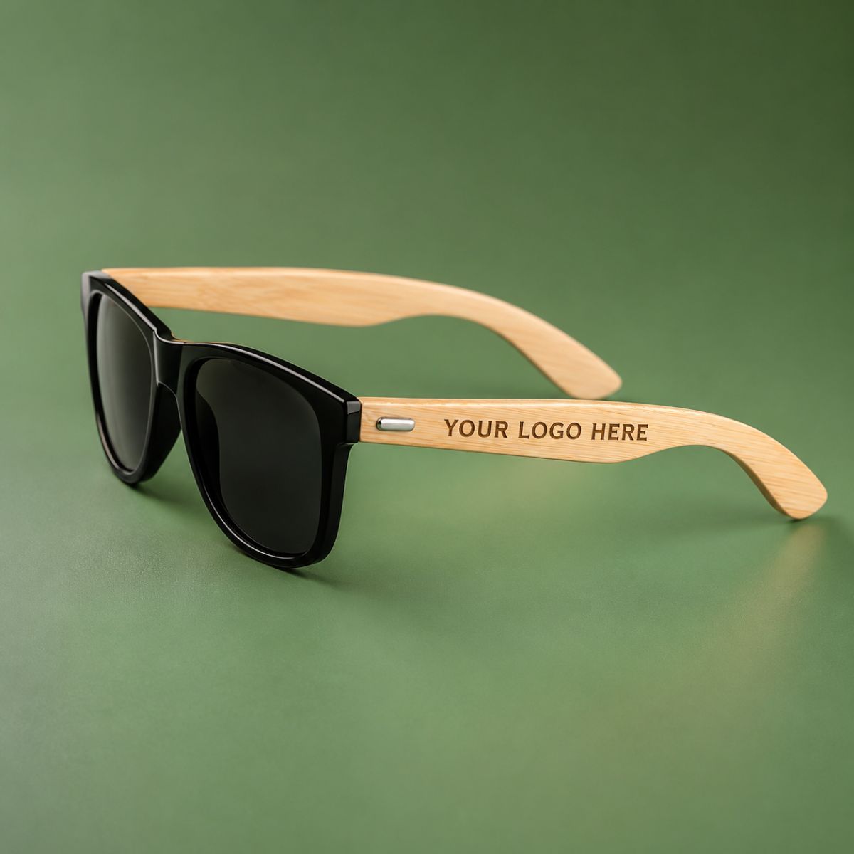 Custom Logo Bamboo Sunglasses