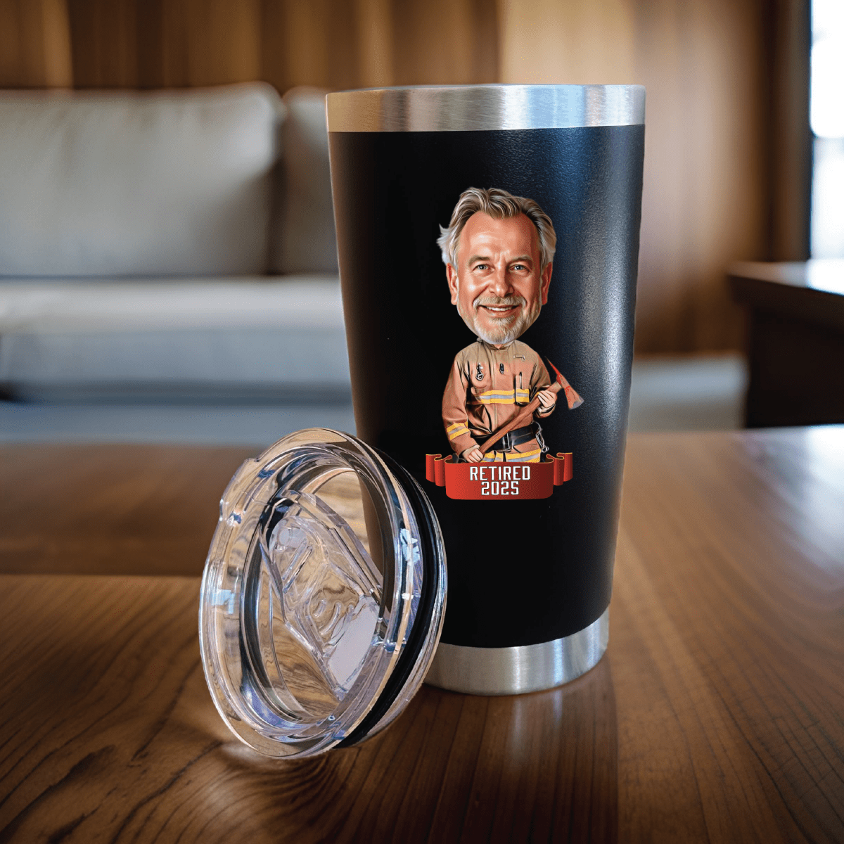 Unique Personalized Legendary Firefighter Tumbler Customized Tumbler Gifts for Men by Groovy Guy