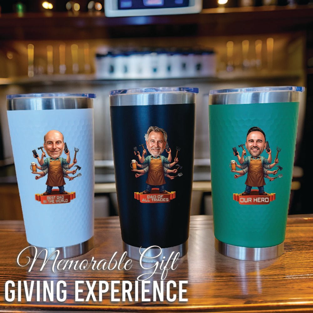 Unique Personalized Custom Do It All Dad Tumbler Customized Tumbler Gifts for Men by Groovy Guy
