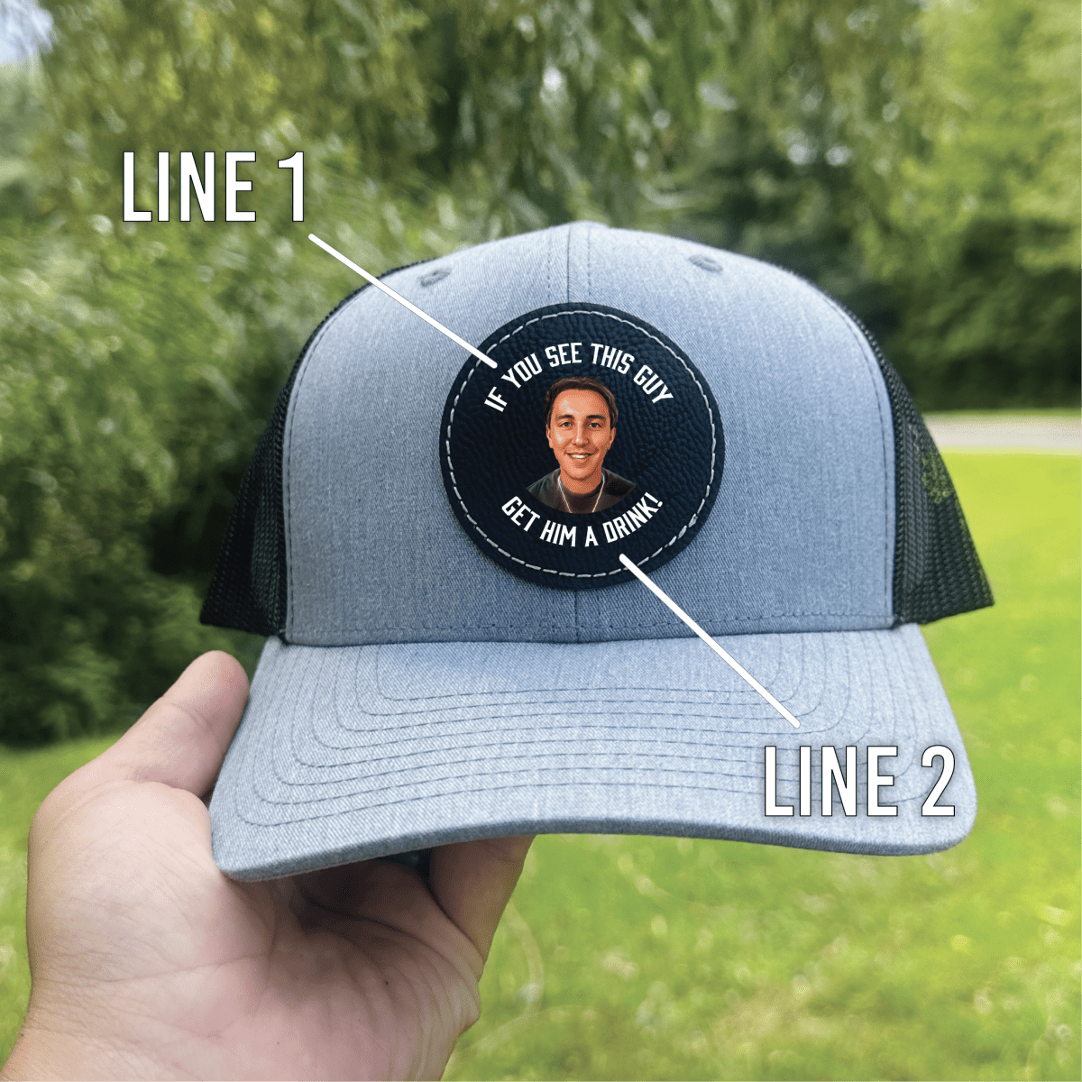 Unique Personalized Signature Snap Hat Customized Hat Gifts for Men by Groovy Guy