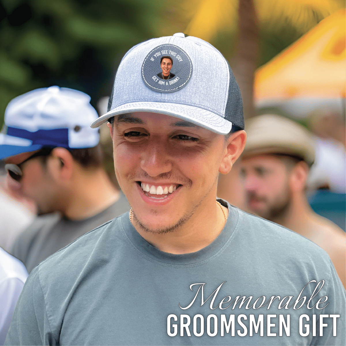 Unique Personalized Signature Snap Hat Customized Hat Gifts for Men by Groovy Guy