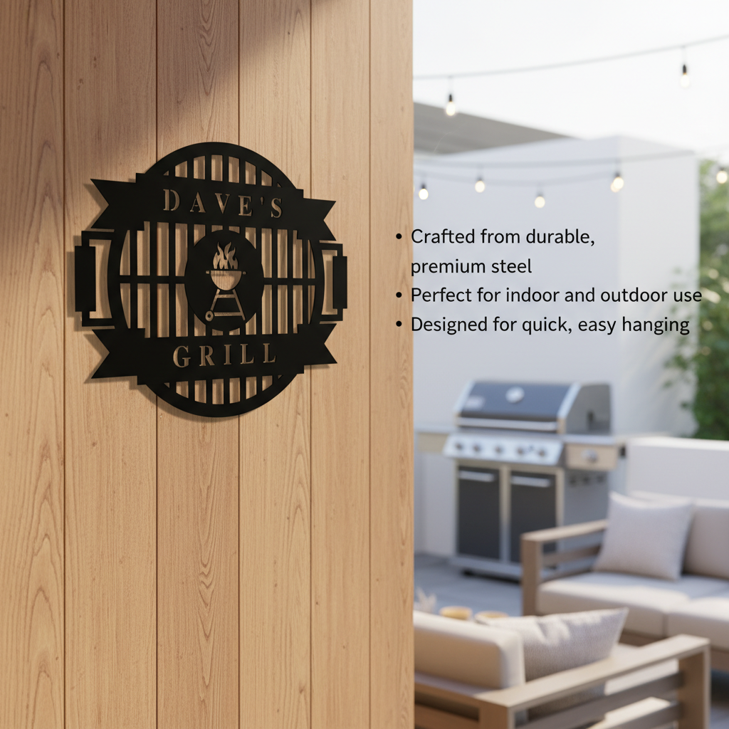 Grill Master Personalized Sign