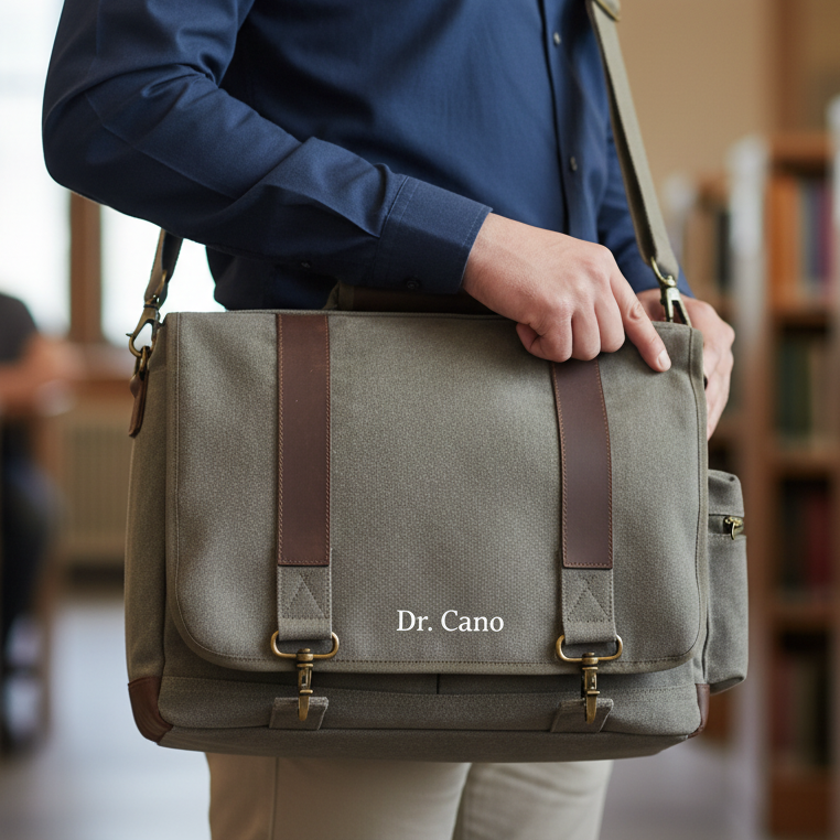 Timeless Traveler Canvas Messenger Bag