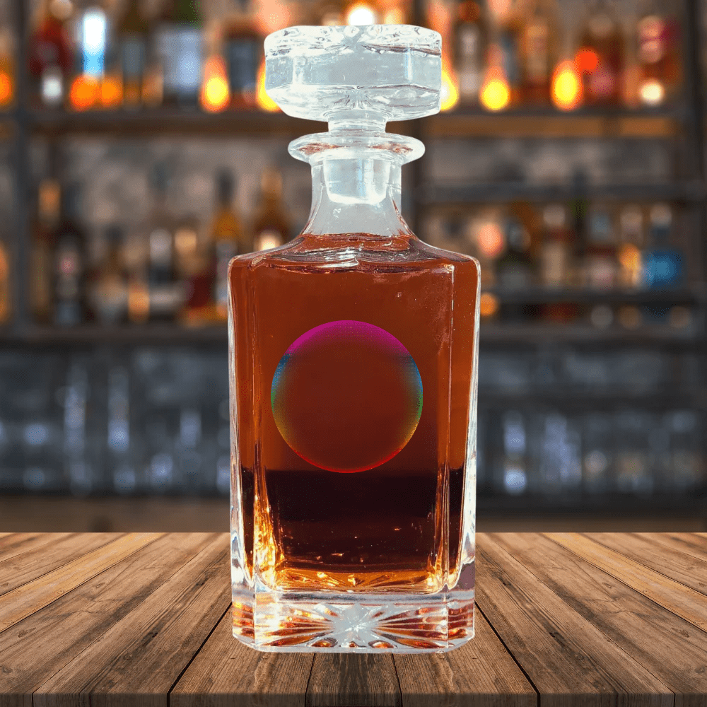 Unique Personalized Color Logo Decanter Customized Logo Gifts for Men by Groovy Guy