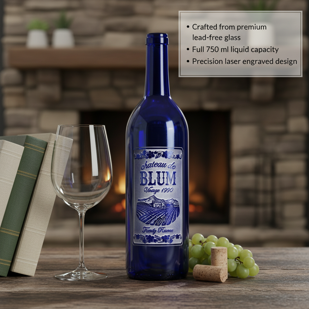 Engraved Wine Bottle