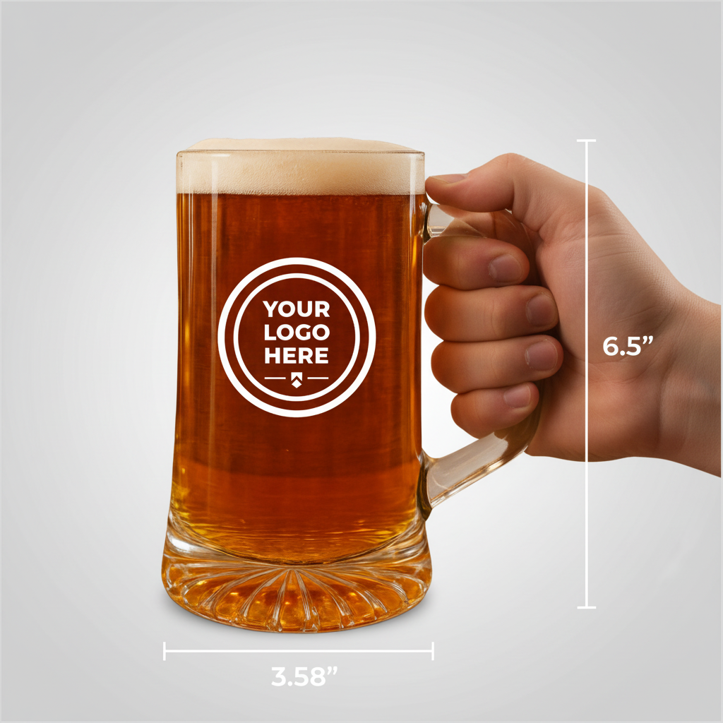 Custom Logo on Beer Mug