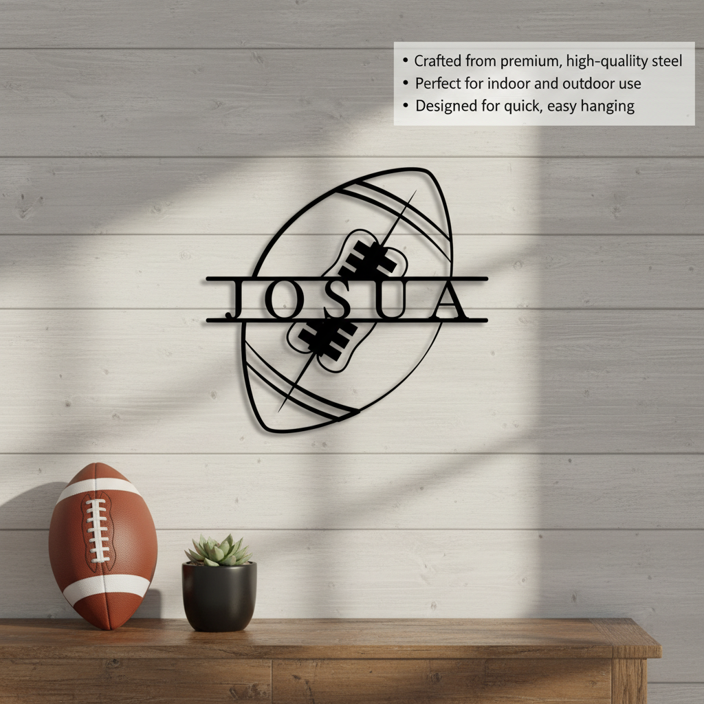 Personalized Football Sign