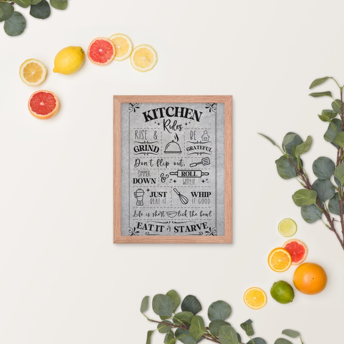 Unique Personalized Our Kitchen Rules Wall Art Customized Pub Signs Gifts for Men by Groovy Guy