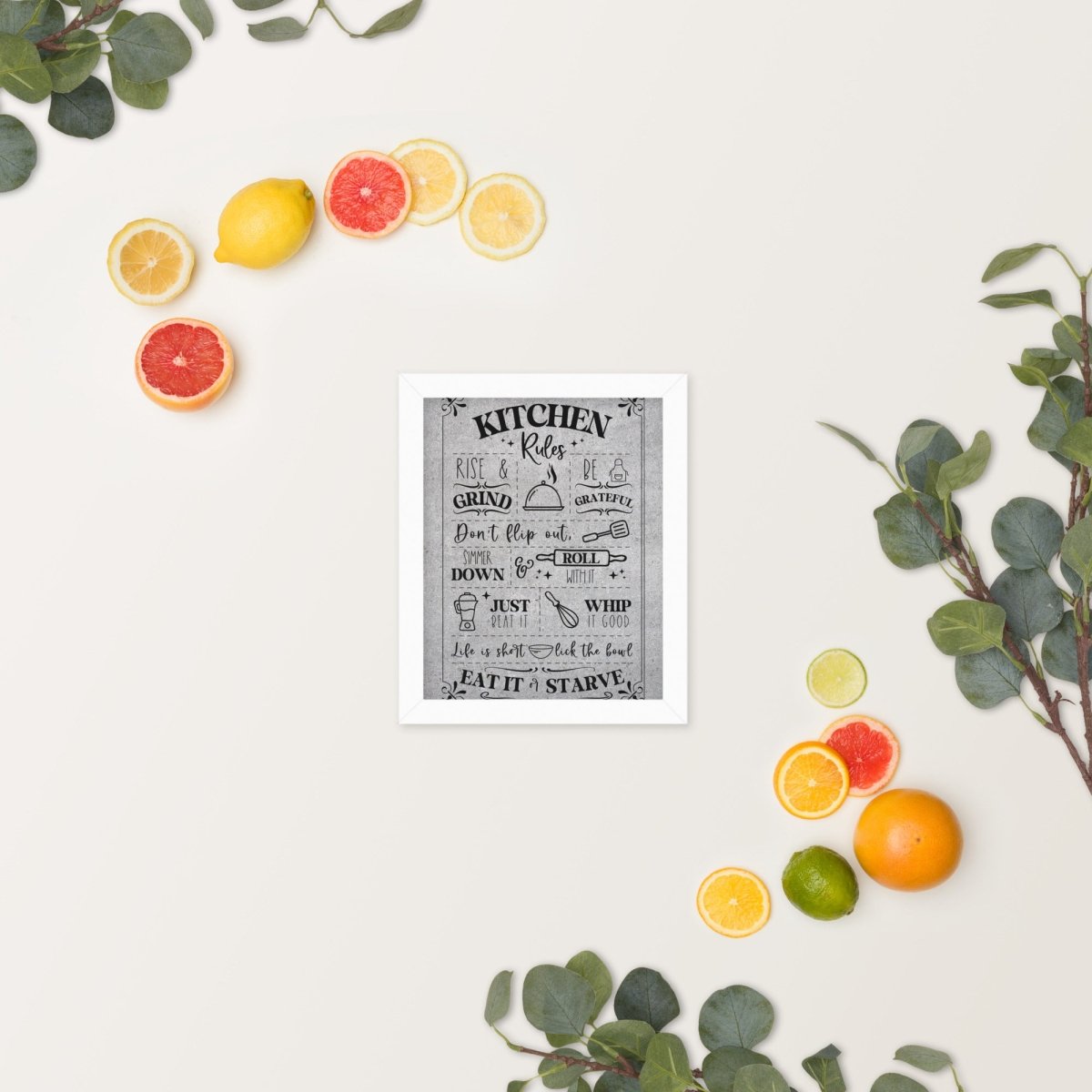 Unique Personalized Our Kitchen Rules Wall Art Customized Pub Signs Gifts for Men by Groovy Guy