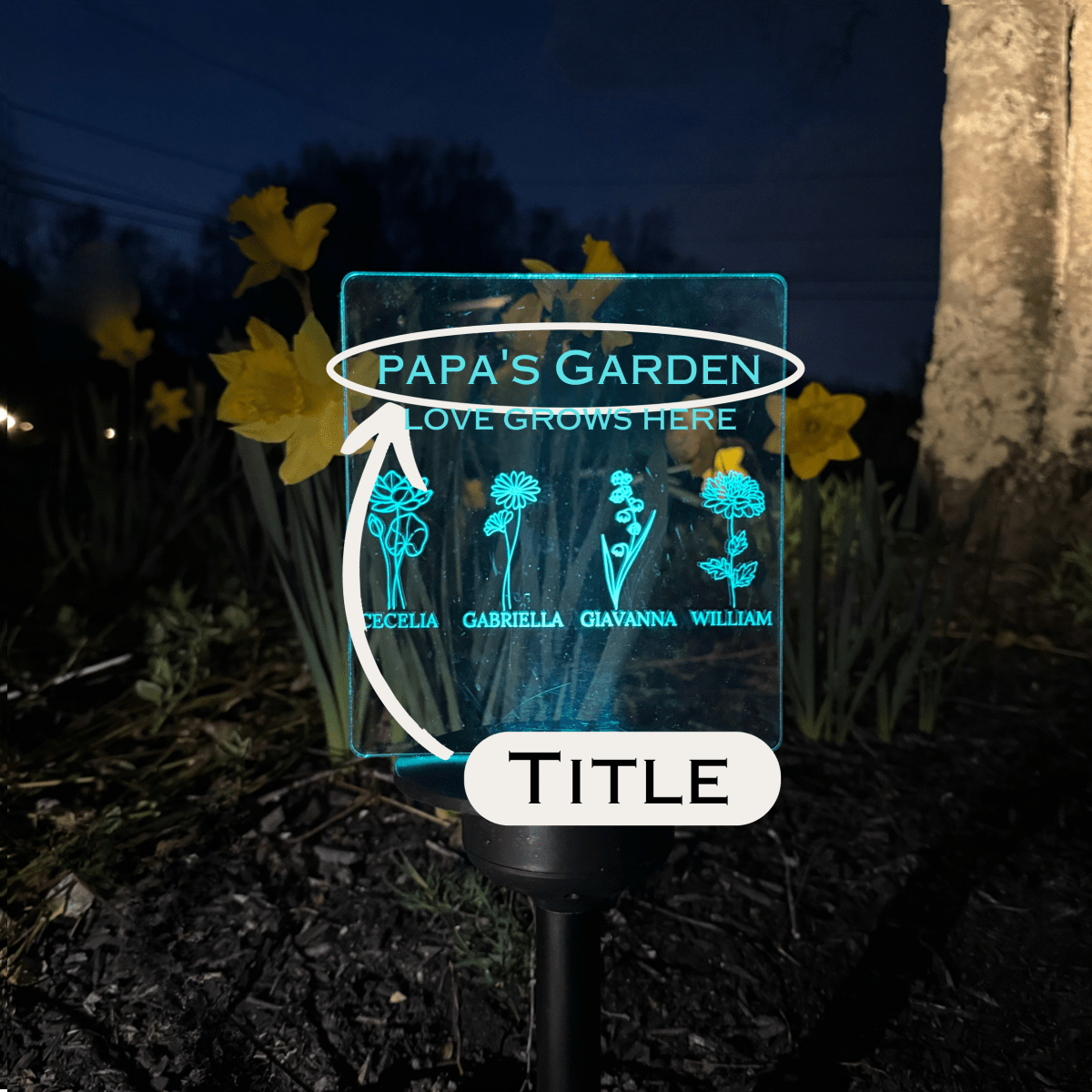 Unique Personalized Garden Sign Father's Day Customized Fathers Day Gifts for Men by Groovy Guy