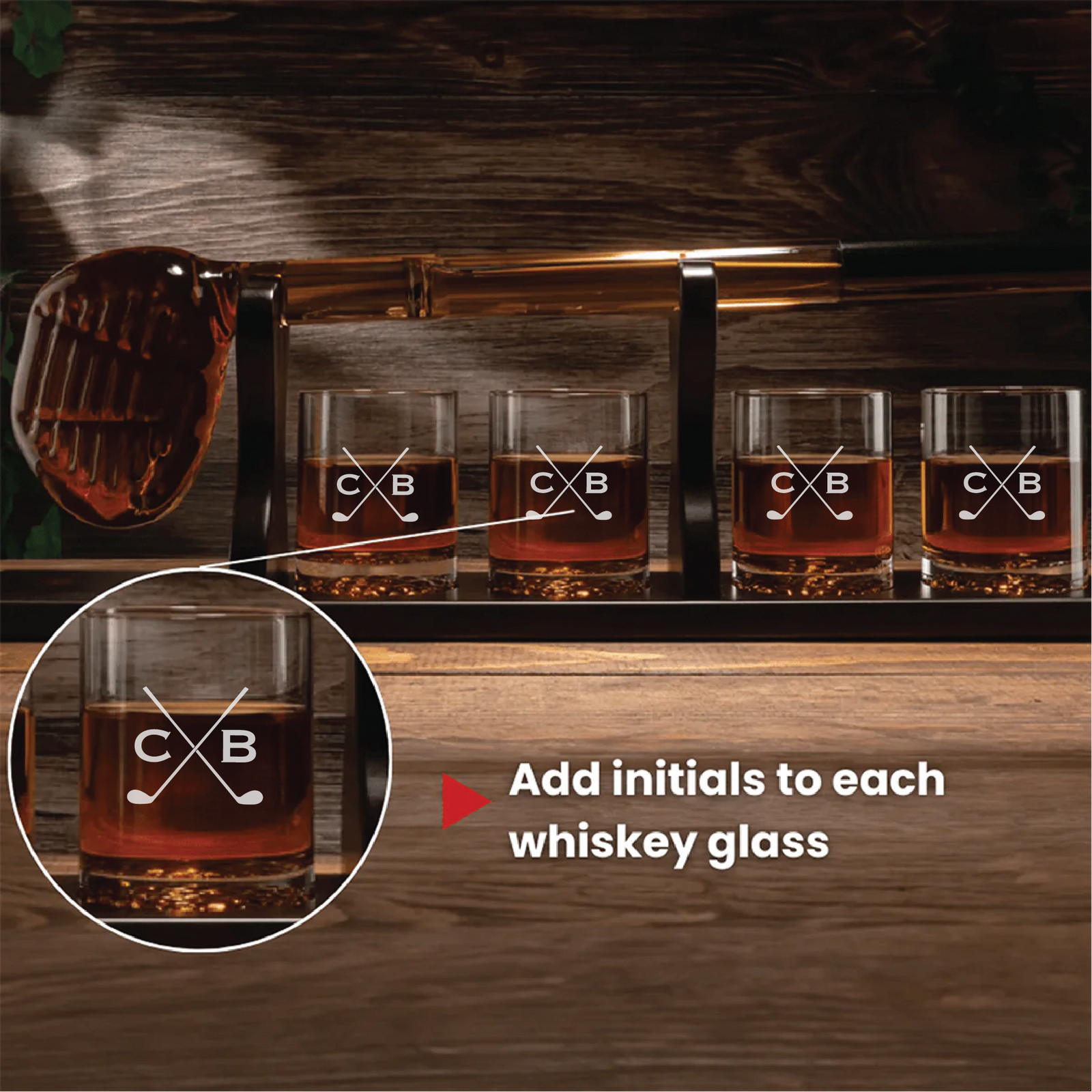 Personalized Golf Club Whiskey Decanter