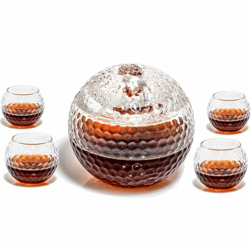 Unique Personalized Fairway Decanter Customized Whiskey Gifts for Men by Groovy Guy