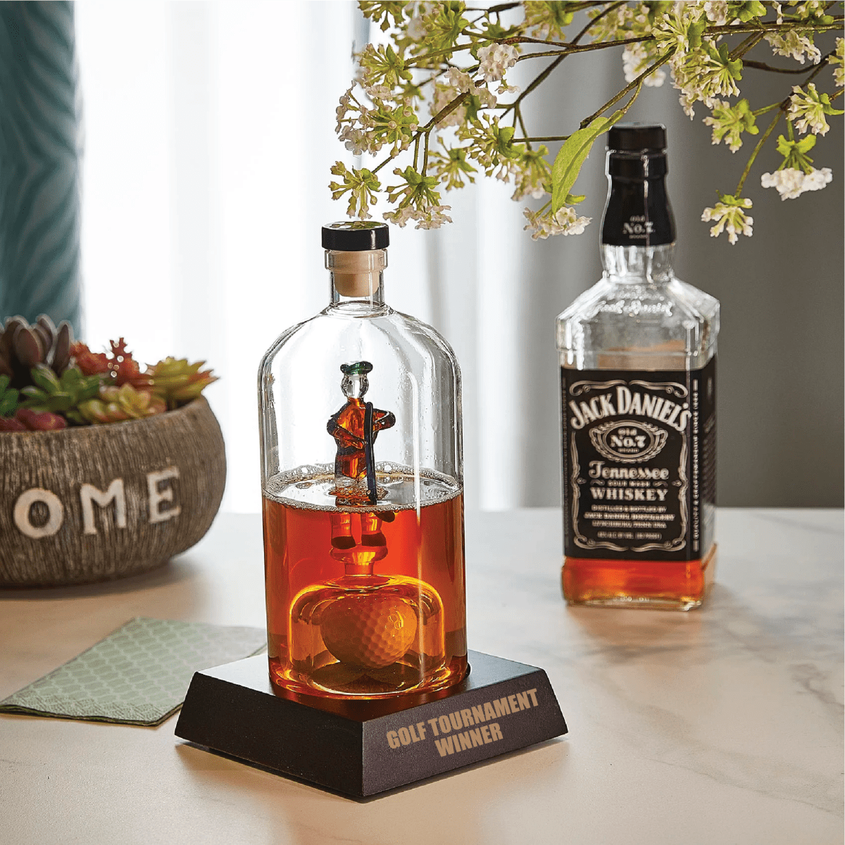 Unique Personalized Golfer Decanter Customized Decanter Gifts for Men by Groovy Guy