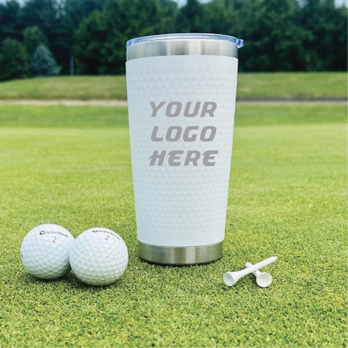 Unique Personalized Custom Logo Golf Tumbler (20 oz) Customized Gifts for Men by Groovy Guy