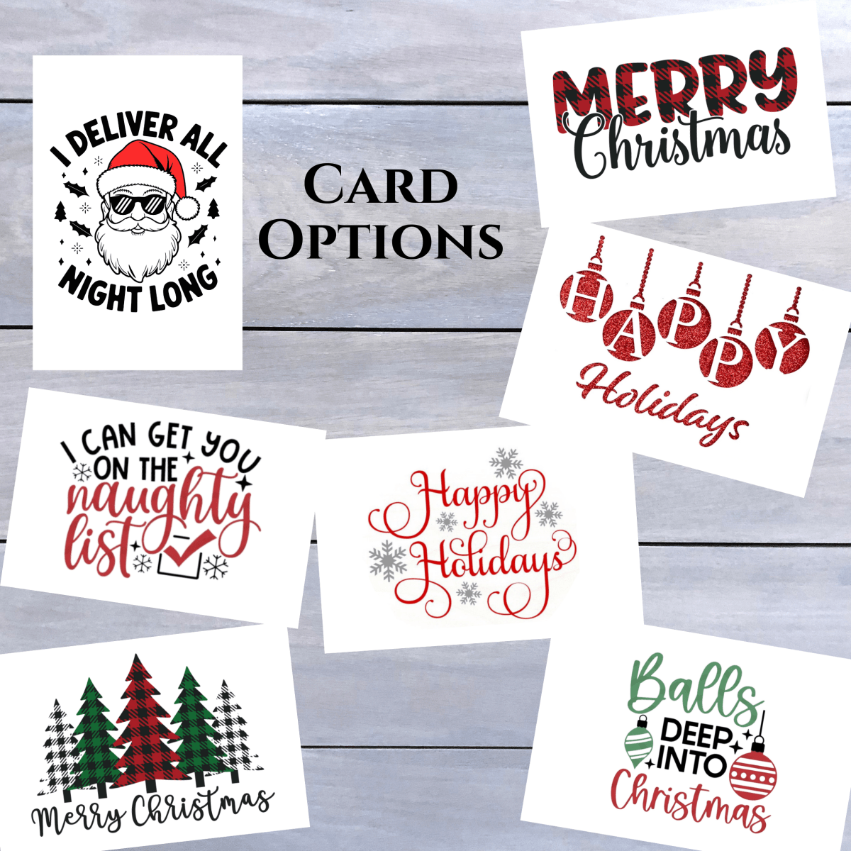 Unique Personalized Fun Holiday Cards Customized Greeting & Note Cards Gifts for Men by Groovy Guy