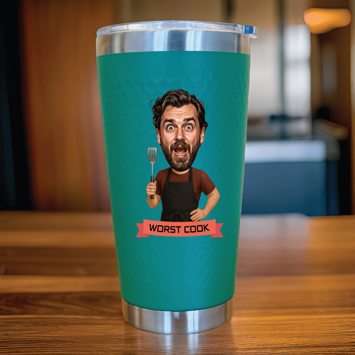 Unique Personalized King of the Grill Tumbler Customized Gifts for Men by Groovy Guy