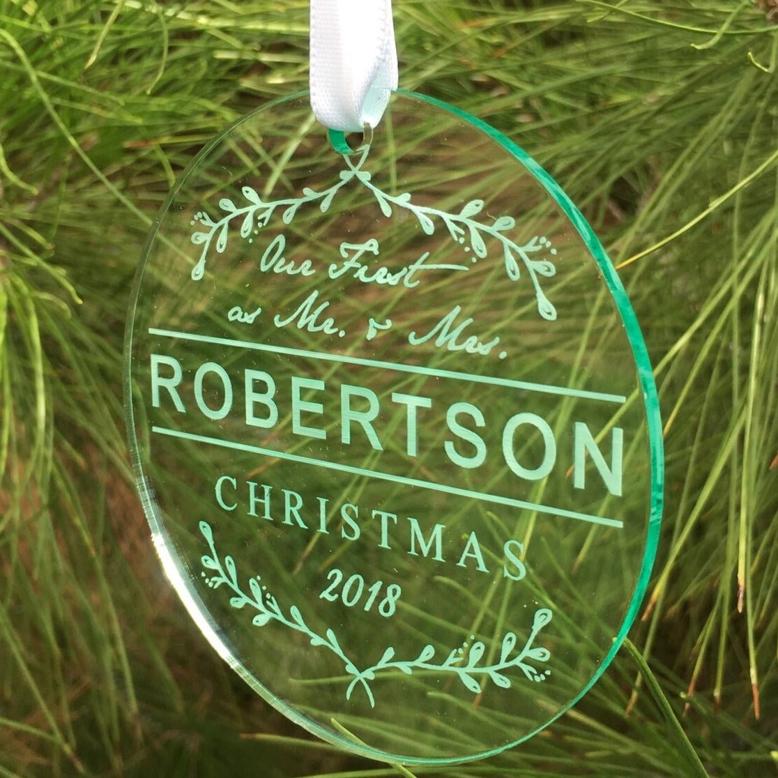 Unique Personalized Personalized First Christmas Together Ornament Customized Holiday Ornament Gifts for Men by Groovy Guy