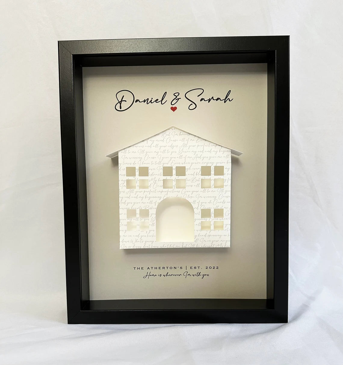 Unique Personalized Melody Of Memories Shadow Box Customized Gifts for Men by Groovy Guy