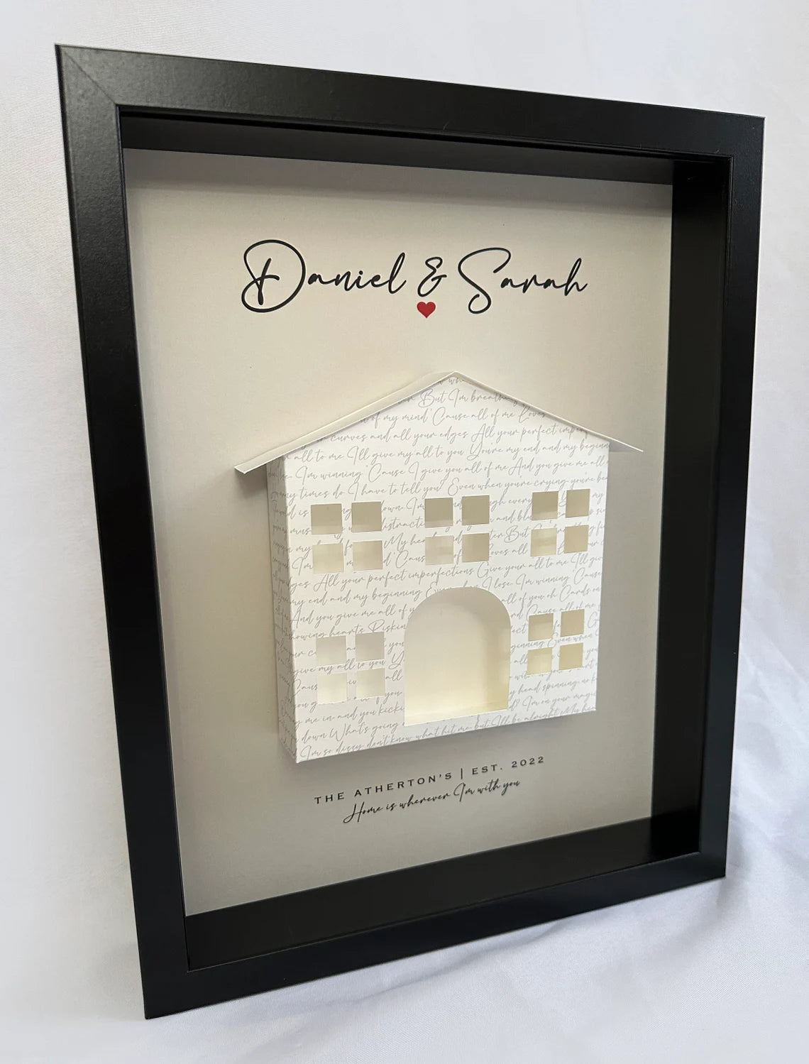 Unique Personalized Melody Of Memories Shadow Box Customized Gifts for Men by Groovy Guy