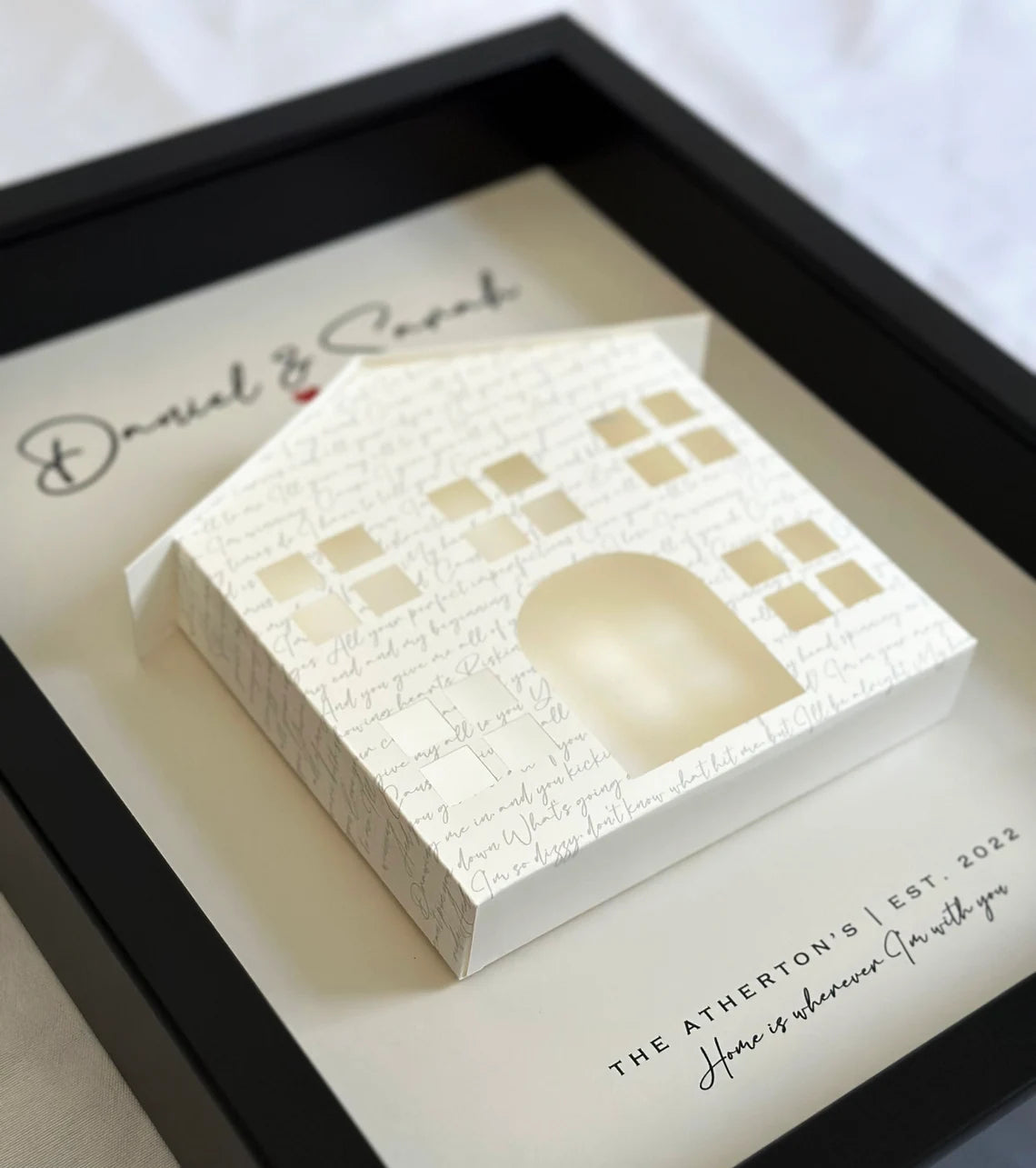 Unique Personalized Melody Of Memories Shadow Box Customized Gifts for Men by Groovy Guy