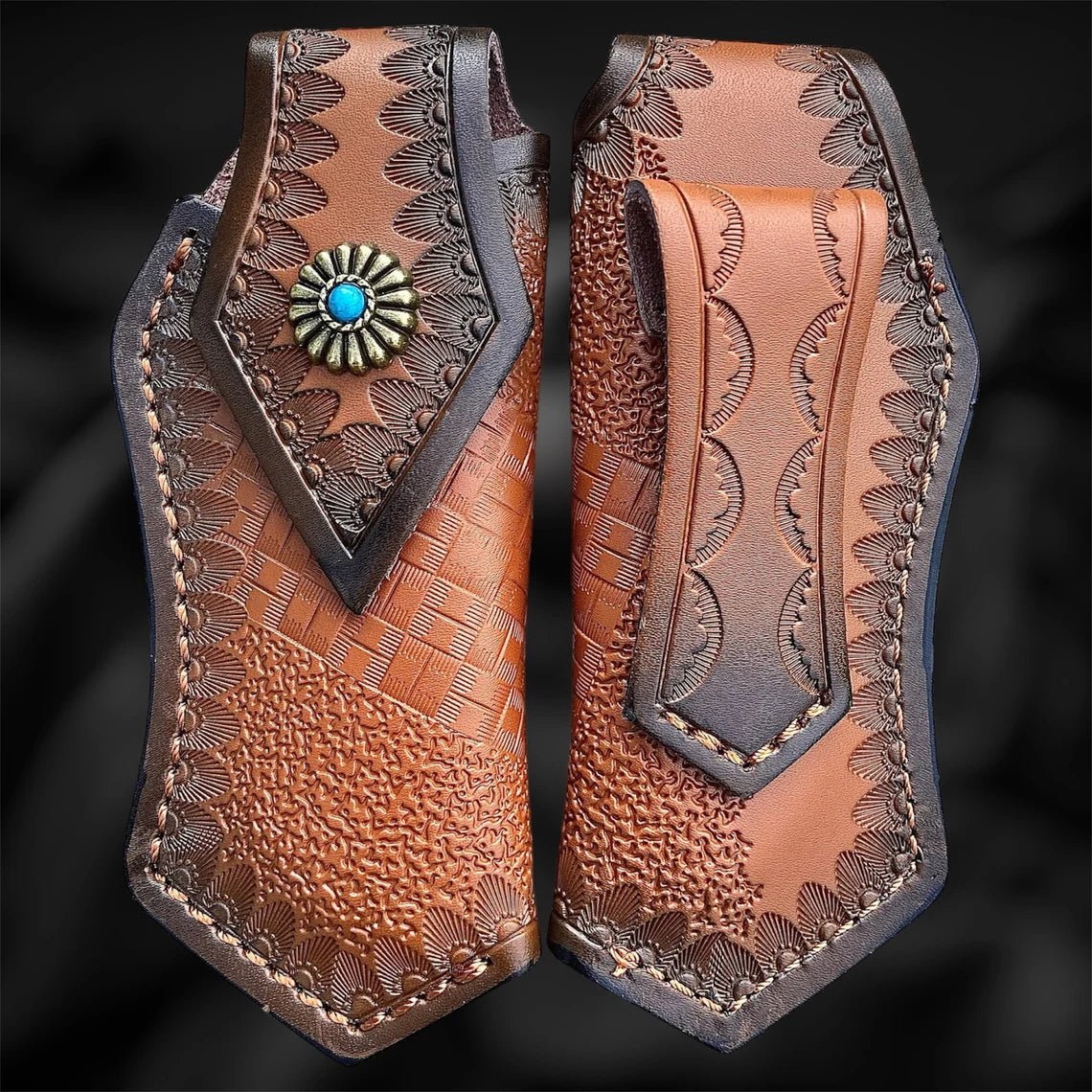 Unique Personalized Elegant Ebony EDC Knife Customized Damascus Knife Gifts for Men by Groovy Guy