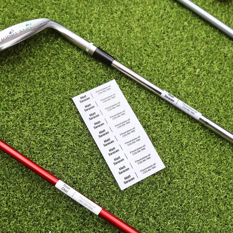 Custom Golf Club Labels