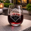 Personalized Est. Mom or Dad Engraved Glass — Whiskey, Wine, Pint, Mug, or Beer Can