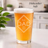 Personalized Est. Mom or Dad Engraved Glass — Whiskey, Wine, Pint, Mug, or Beer Can