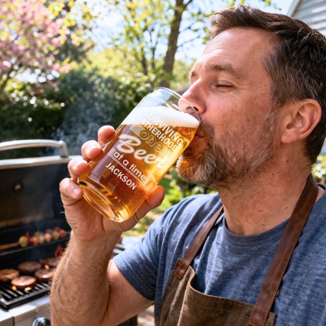 Dads Brew | Surviving Fatherhood Beer Glass