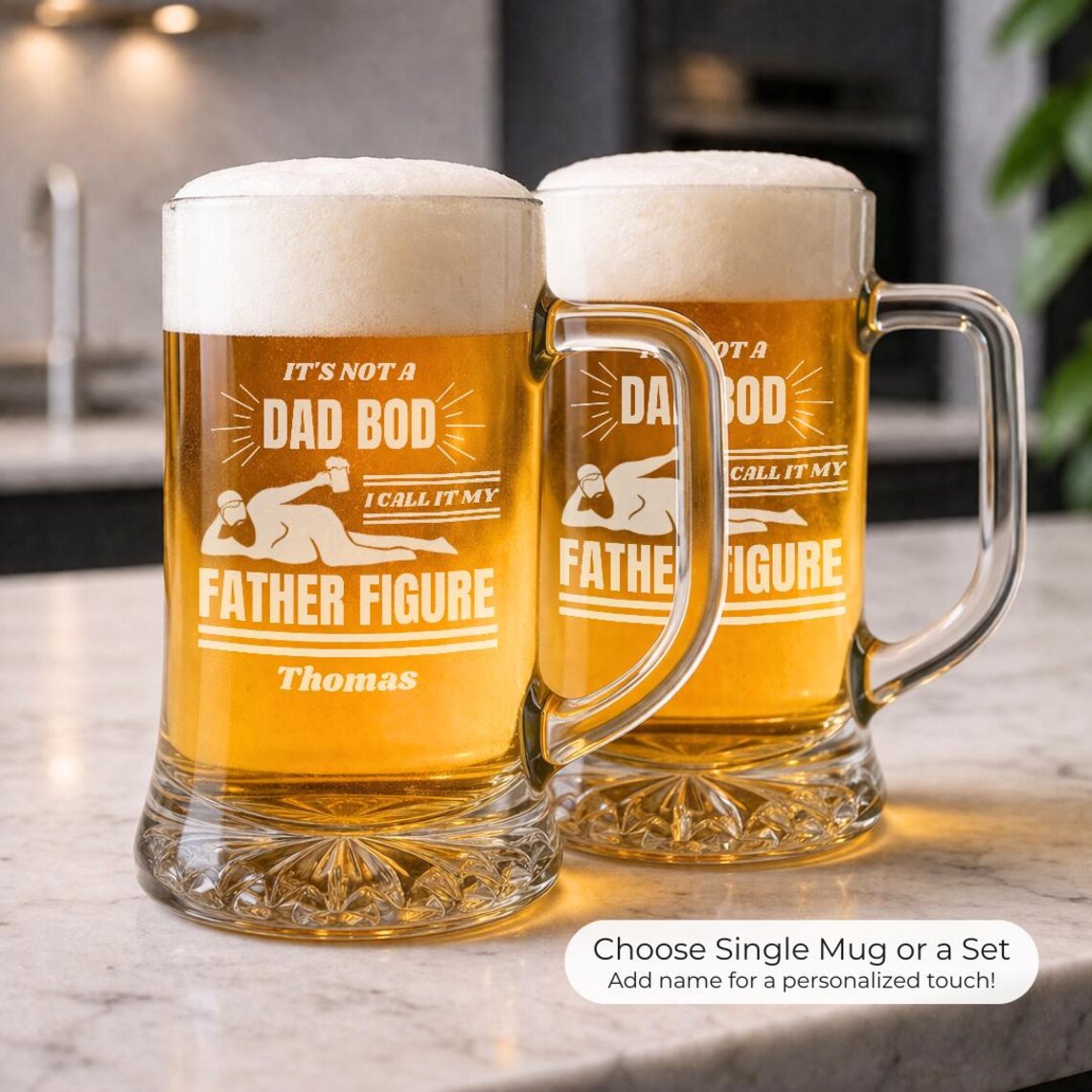 Father Figure Dad Beer Mug