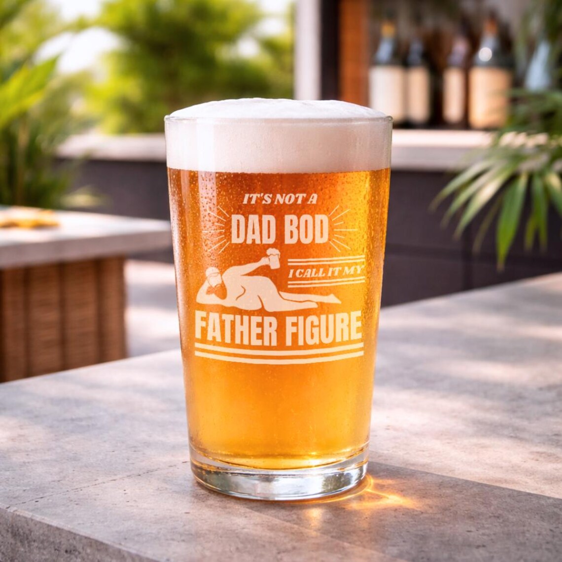 Father Figure Dad Beer Mug