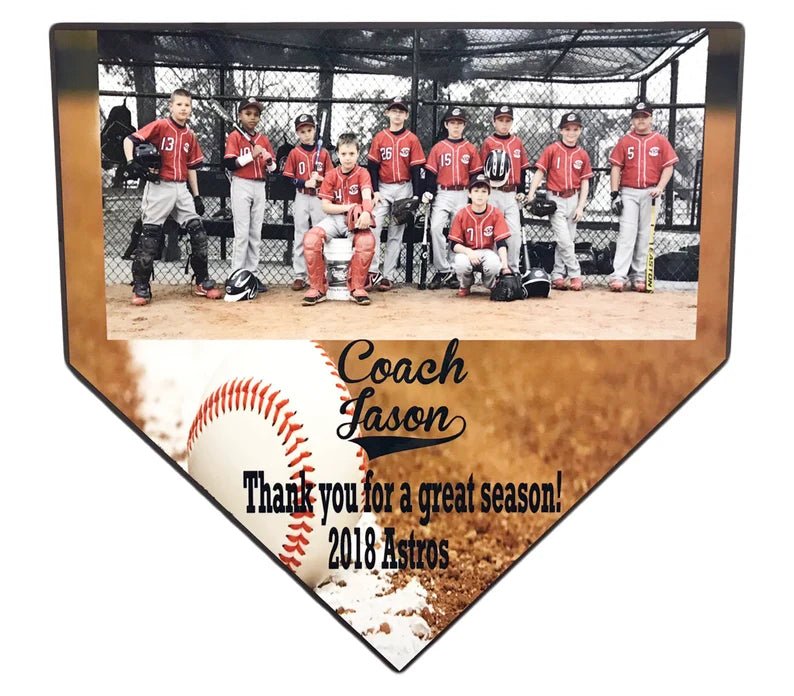 Unique Personalized Home Plate Plaque Customized Baseball Gifts for Men by Groovy Guy