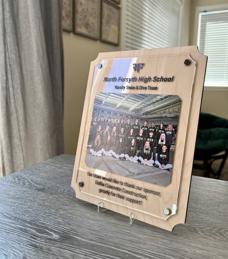 Unique Personalized Custom Sport Plaque Customized Sports Gifts for Men by Groovy Guy