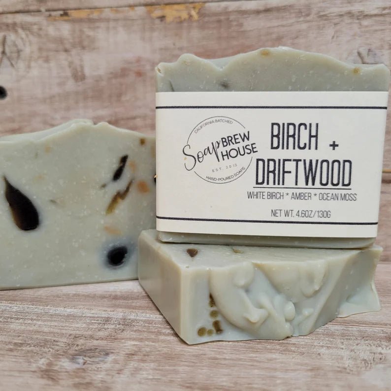 Unique Personalized Birch & Driftwood Soap Customized Bar Soap Gifts for Men by Groovy Guy