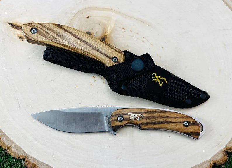 Unique Personalized Engraved Browning Hunting Knife Customized Knife Gifts for Men by Groovy Guy