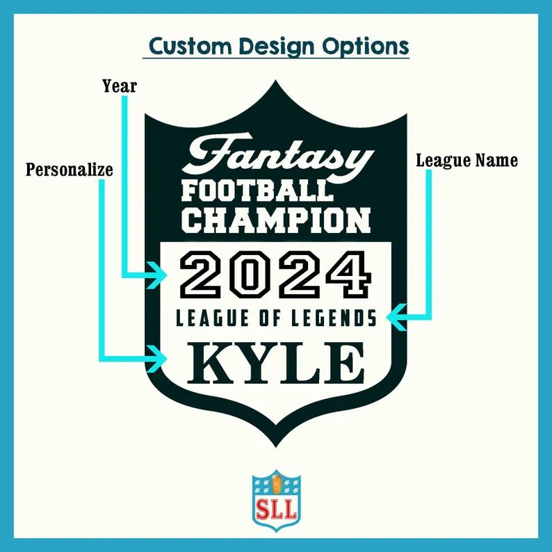 Unique Personalized Fantasy Football Pint Glass Customized Drinkware Gifts for Men by Groovy Guy