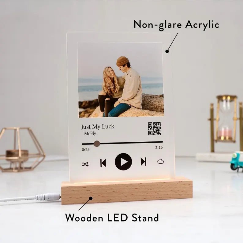 Unique Personalized Personalized Couple Song Plaque Customized Anniversary Gifts for Men by Groovy Guy