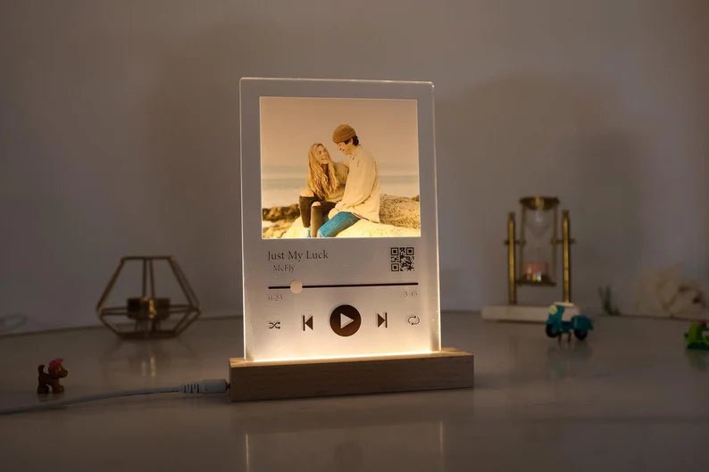 Unique Personalized Personalized Couple Song Plaque Customized Anniversary Gifts for Men by Groovy Guy