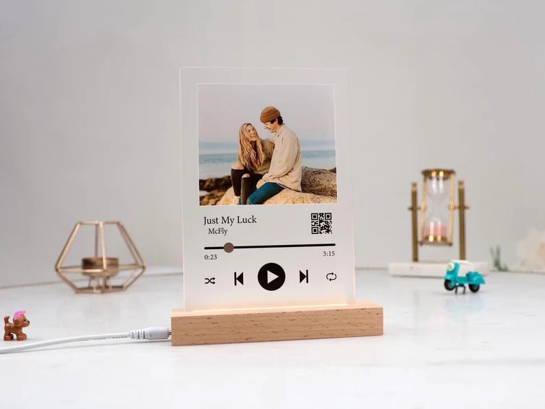 Unique Personalized Personalized Couple Song Plaque Customized Anniversary Gifts for Men by Groovy Guy