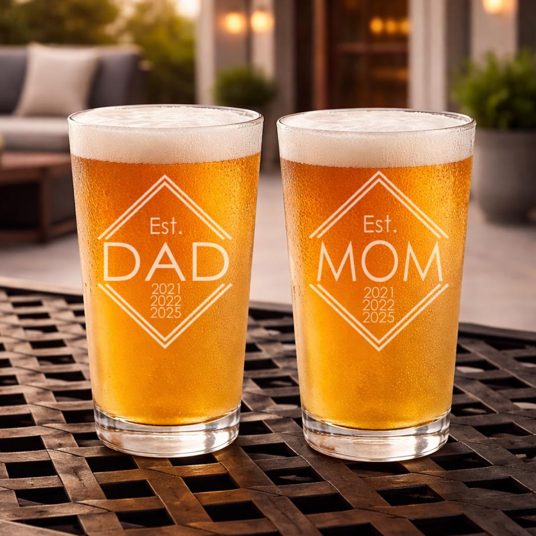 Personalized whiskey glass Dad gift