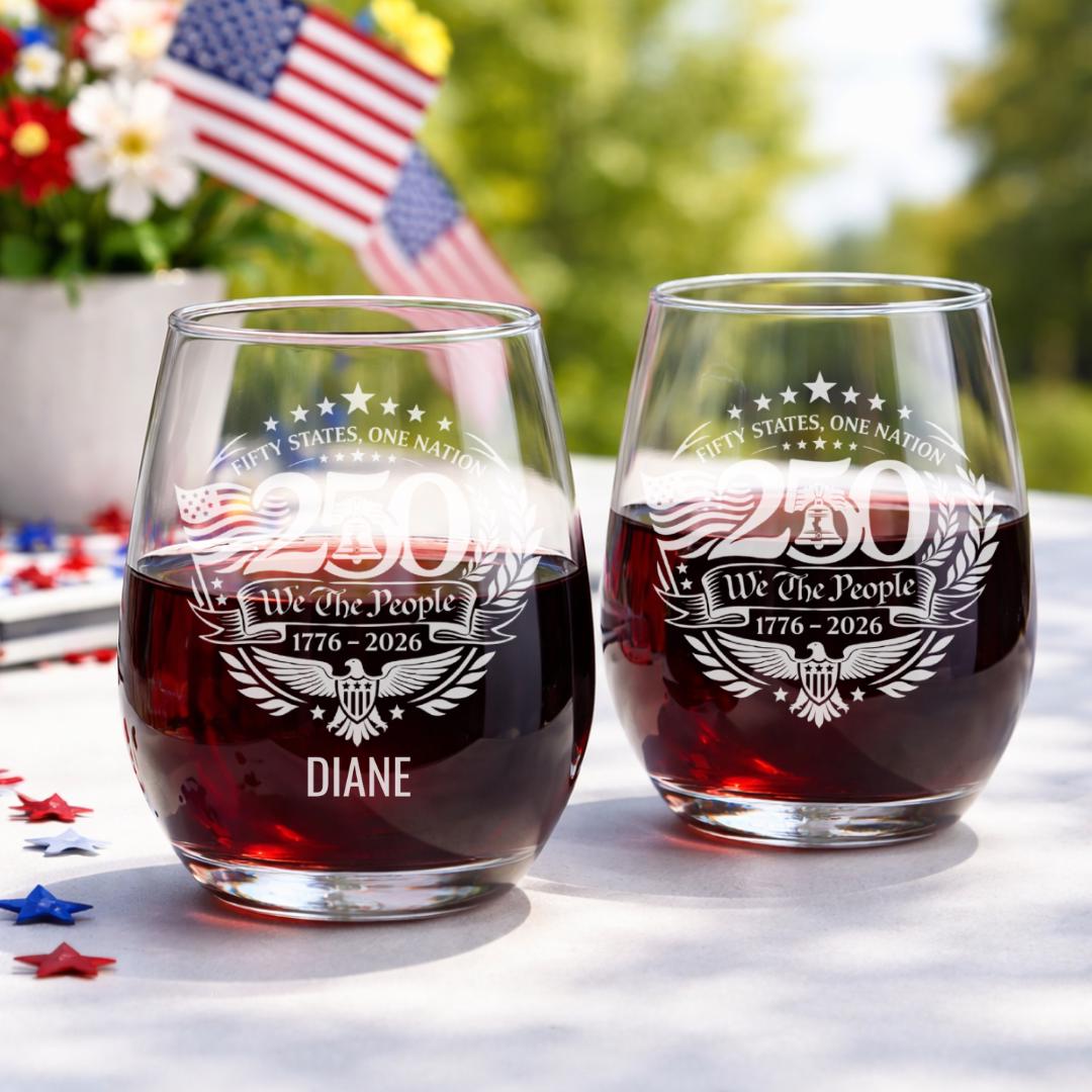 America 250 beer can glass variant