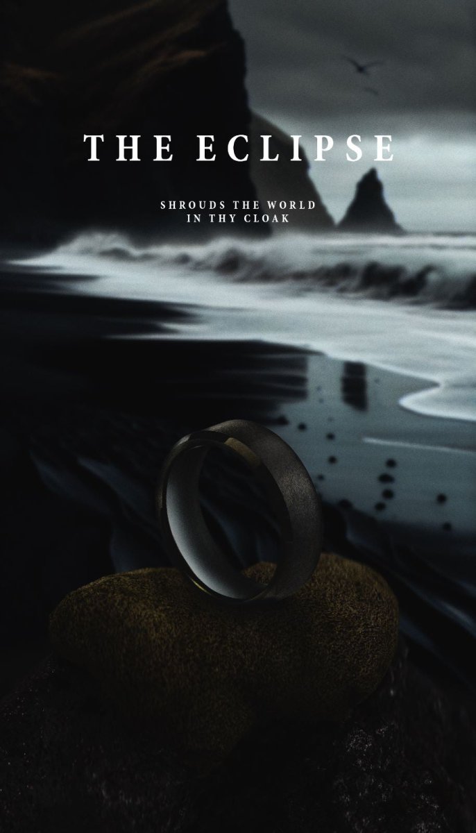 Unique Personalized The “Eclipse” Ring Customized Rings Gifts for Men by Groovy Guy