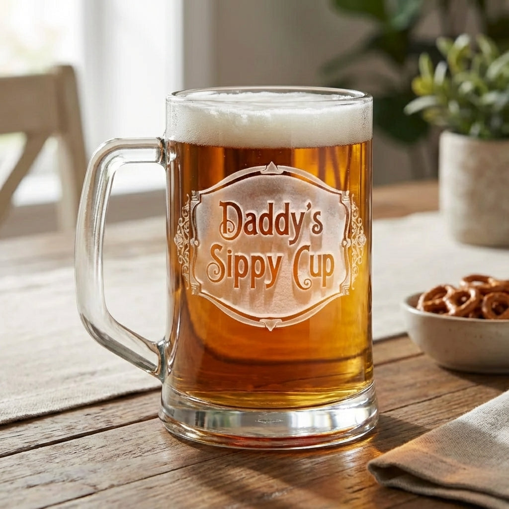 Dad's Sippy Cup | 23 oz Father's Day Mug in 3D Engraving