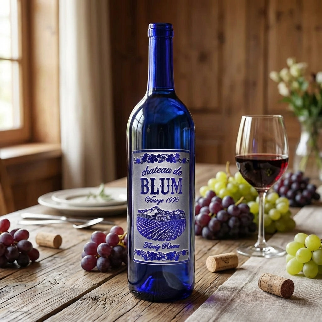 Engraved Wine Bottle