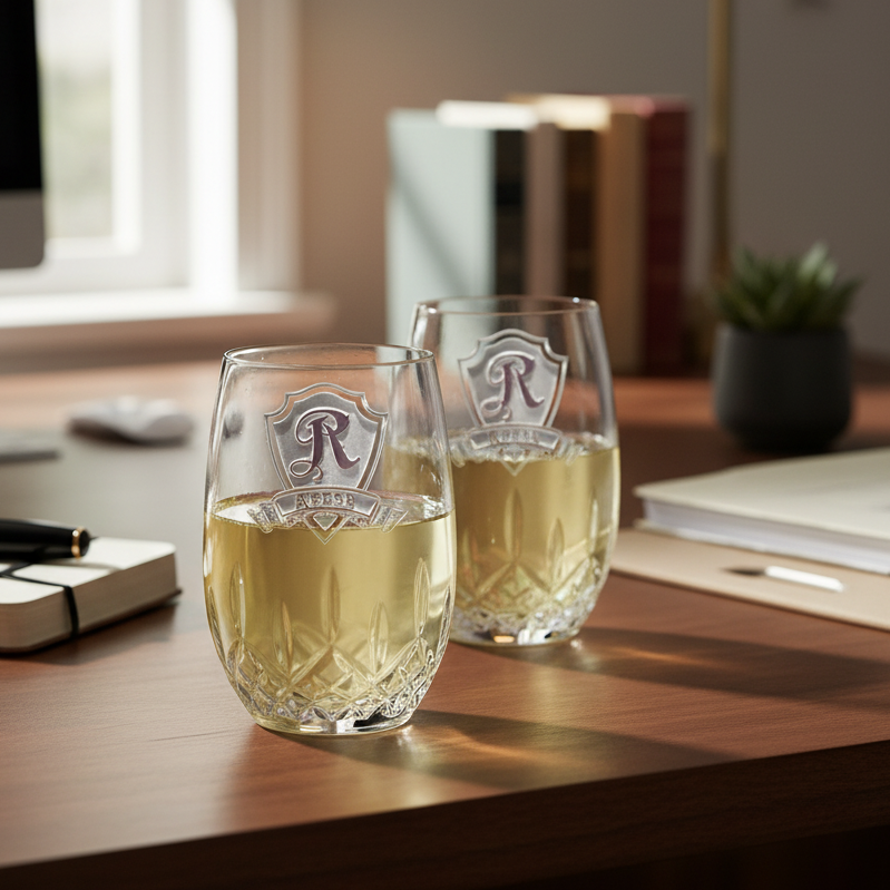 Waterford Crest Personalized Wine Glasses