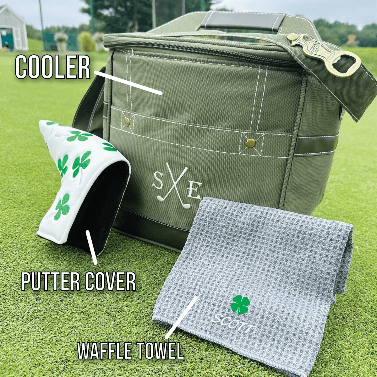 Unique Personalized Lucky Golfer Set Customized Gifts for Men by Groovy Guy
