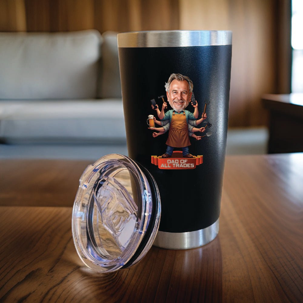Unique Personalized Custom Do It All Dad Tumbler Customized Tumbler Gifts for Men by Groovy Guy