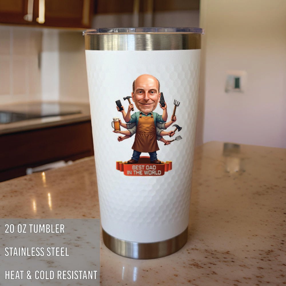 Unique Personalized Custom Do It All Dad Tumbler Customized Tumbler Gifts for Men by Groovy Guy